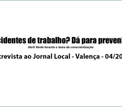 Acidentes de trabalho? Dá para prevenir!